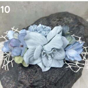 Prendido ceremonia flores azul 0510