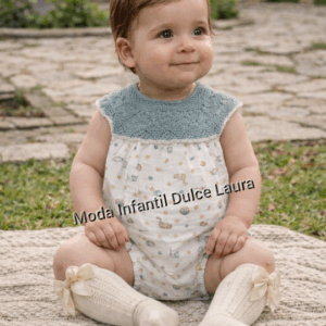 Pelele bruma verde empolvado 26409 desde 0 meses hasta 12 meses