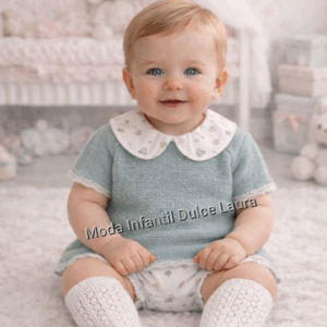 Conjunto hilo Bruma verde empolvado desde 0 hasta 12 meses 26325