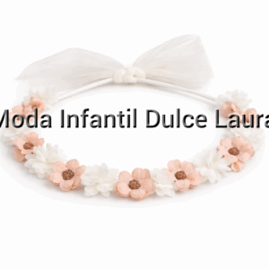 Corona flores rosa ceremonia