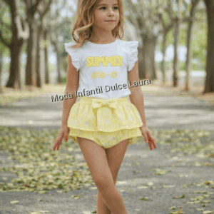 Conjunto amarillo Summer braga falda desde 6 meses hasta 36 meses 240544502