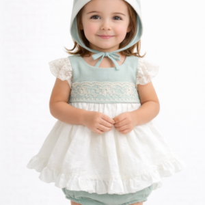 Jesusito ceremonia capota verde y beige desde 3 meses hasta 36 meses 2116