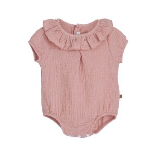 Pelele bambula rosa nude Alborán 32497 desde 1 mes hasta 36 meses
