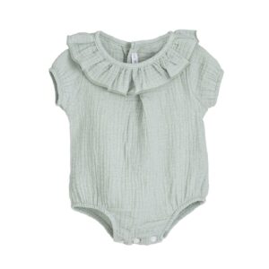 Pelele bambula verde Alborán 32497 desde 1 mes hasta 36 meses