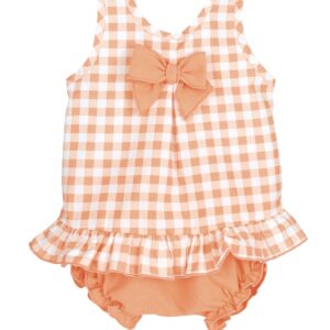 Jesusito melocotón cuadros vichy desde 6 meses hasta 36 meses 22124