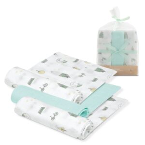 Pack 3 gasas bambu interbaby 55x70cm