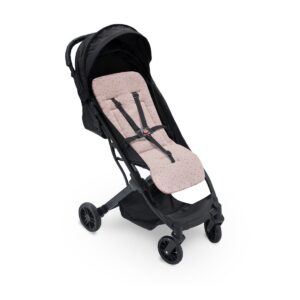 Colchoneta muselina reversible punto y estrella rosa