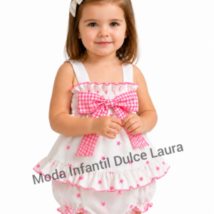 Jesusito estrellas fluor rosa desde 6 meses hasta 48 meses 6110