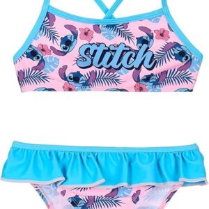 Bikini Lilo y Stitch volantes azul desde 3 hasta 8 años EZ18069