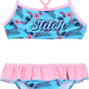 Bikini Lilo y Stitch volantes rosa desde 3 hasta 8 años EZ18069