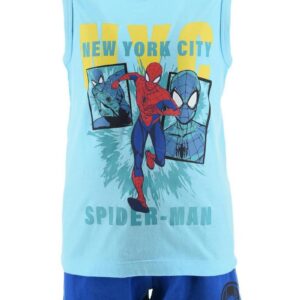 Conjunto tirantes spiderman azul y pantalón marino desde 3 años hasta 8 años