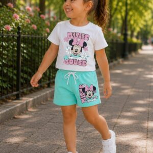 Conjunto Minnie turquesa desde 12 m hasta 6 años