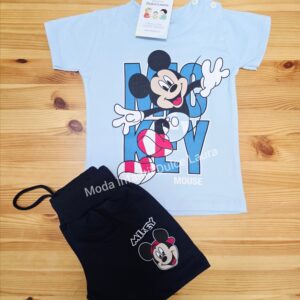 Conjunto Mickey mouse azul desde 12 m hasta 6 años