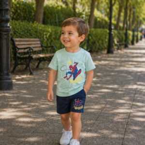 Conjunto Spiderman verde desde 12 m hasta 6 años